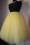 Супер пышная юбка из фатина. Цвет: Светло-лимонная. Длина 65 см.