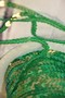 Пайетки зеленые на узкой ленте