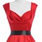 Платье в стиле 50-60-х в Атласное цвет: Красный, M, L, XL.