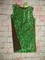 Платье в стиле чикаго с пайетками зеленое, р. 128-158