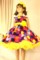 Платье стиляги конфети с желтым подъюбником, р.  116, 122, 128 и 134