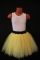 Пышная юбка из фатина для девочки, 6 слоев, лимонная.