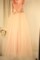 Платье из фатина в пол с пайетками, цв. Персиковый, р.134-158