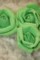 Роза декоративнаят (10 штук./комплект), диаметр 6 см., зеленая.