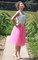 Пышная юбка из фатина. Цвет: Розовая Барби. Длина 65-75 см.