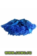 Пышная юбка американка Pettiskirt синяя, 4-6, 6-8, 8-10 лет.+100 руб.