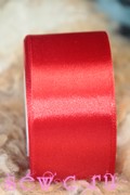 Атласная лента 50 мм., цв. Красный, цена за 1 метр.