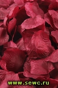 Лепестки розы искуственные, 100 шт./уп. цв. Бордовый