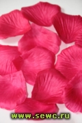 Лепестки розы искуственные, 100 шт./уп. цв. Ярко-розовый