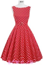 Платье стиляги BP "Классика" красное в белый горох, р.XS,S,M,L,XL