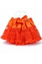 Юбка из сетки "Американка". Цвет: оранжевый, 5-8 лет.