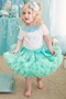 Пышная юбка американка Pettiskirt мятная, 3-5, 6-8 лет.