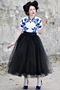 Супер пышная юбка из фатина. Цвет: Черный. Длина 65 см.  (цвет Шоколад)