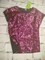 Костюм юбка и футболка, цв.фиолетовый р.128-134 см.