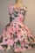 Платье для девочки ретро с болеро, цв.розовый, р.134