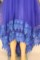 Платье из гипюра со шлейфом для девочки, цв.синий