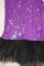 Платье с пайетками и пышной черной юбкой, цв.фиолетовый, р. 128-158