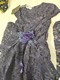 Платье со шлейфом, гипюр, цв.темно-синий, 116, 122, 128, 134, 140
