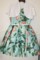 Платье для девочки ретро с болеро, цв.мятный, р.116-140