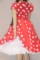 Платье ретро детское с подъюбником, цв. Красный в белый горошек, р.122 - последнее платье