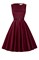 Платье ретро, цв.бордовый, р.S,M,XL,XXL.