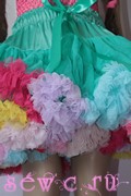 Юбка пышная Pettiskirt "Радуга", цв. Мятный, 2-3 года.