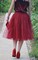 Пышная юбка из фатина. Цвет: Винный. Длина 65-75 см.