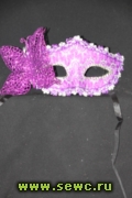 Маски карнавалные, цв. Фиолетовый