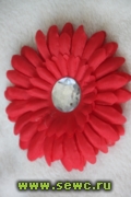 Цветок Пион, диаметр 9-10 см., красный.