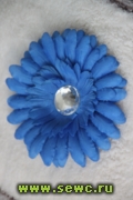 Цветок Пион, диаметр 9-10 см., синий.