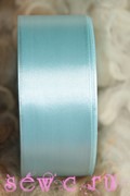 Атласная лента 50 мм., цв. Cветло-голубой, цена за 1 метр.