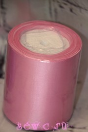 Атласная лента 100 мм., цв. Розовый