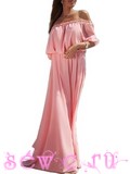 Платье открытые плечи, цв. Розовый, р. 42-48(пляжная полупрозрачная модель)