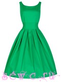 Платье в стиле 50-60-х в "Классика Ретро", цвет , Зеленый, р.M